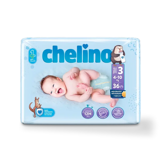 Chelino Nappy Size 3 (4-10 Kg) , 36 units