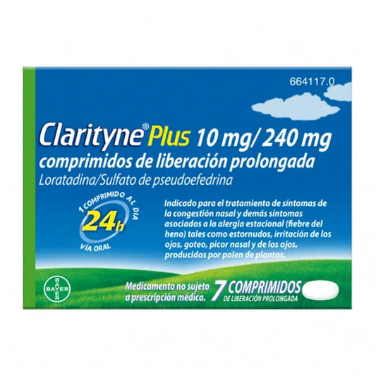 Clarityne Plus 10 mg/240 mg 7 Tablets
