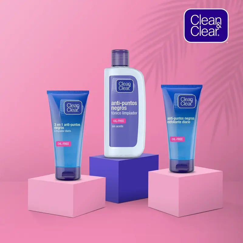 Clean&Clear 3 In 1 Anti Blackhead Daily Cleanser