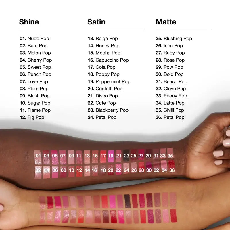 Clinique Pop Longwear Satin Mocha Pop Lipstick, 3.9 grams