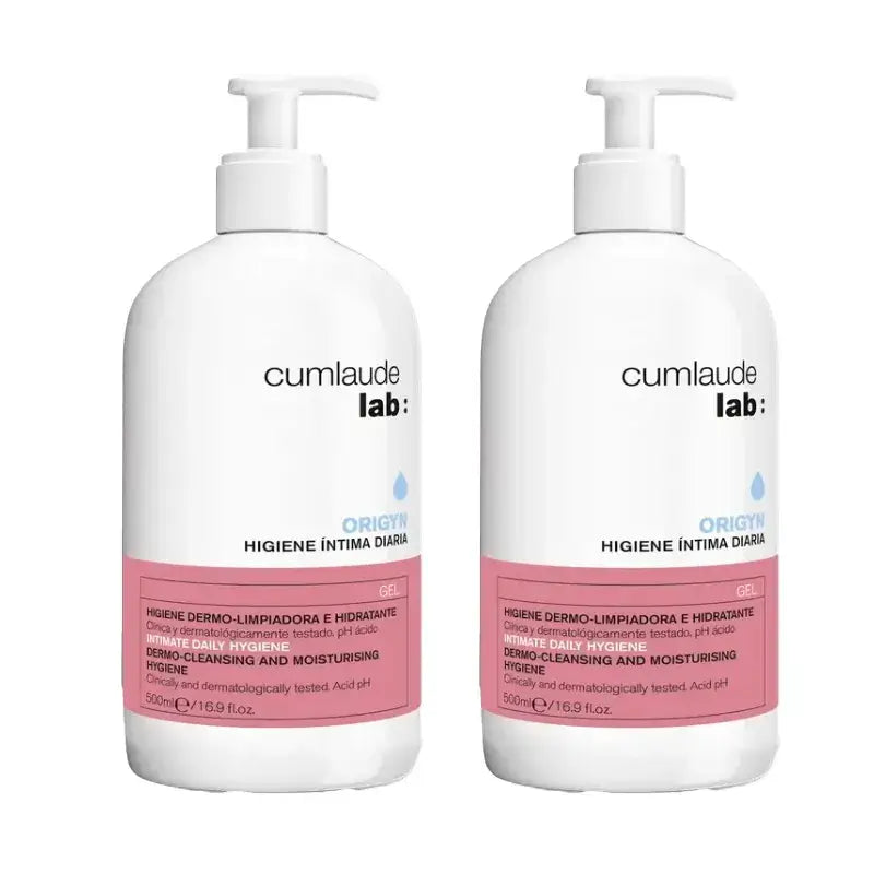 Cumlaude Lab Daily Intimate Hygiene Cleansing Gel, Pack 2 x 500 ml