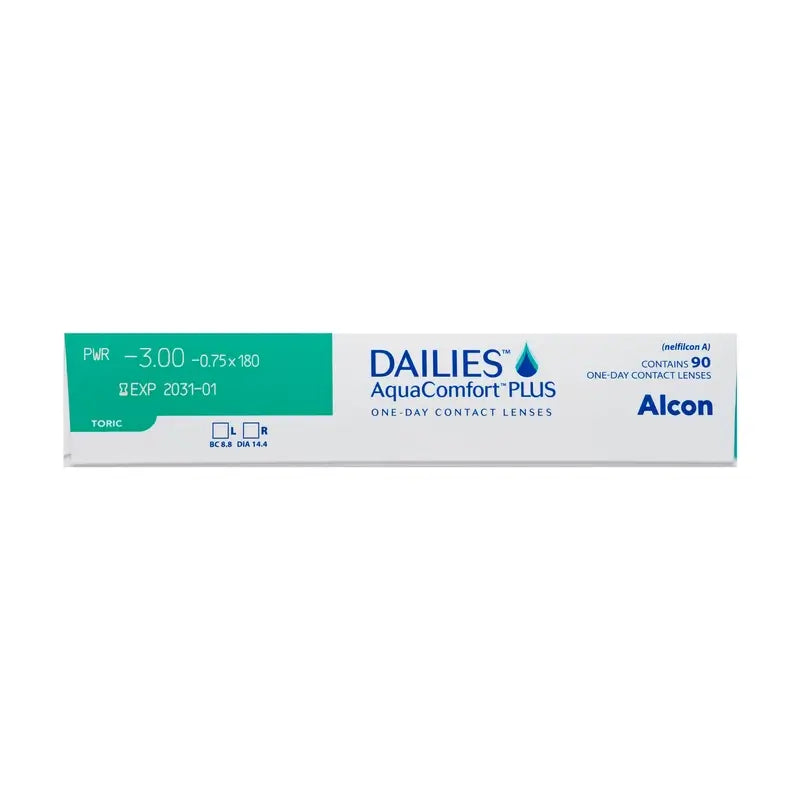 Dailies AquaComfort Plus Daily Toric Lenses , 90 units - -4.50, -0.75, 90, 8.8, 14.40