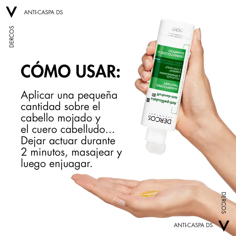 Vichy Dercos Technique Anti-Oily Dandruff Shampoo, 390 ml