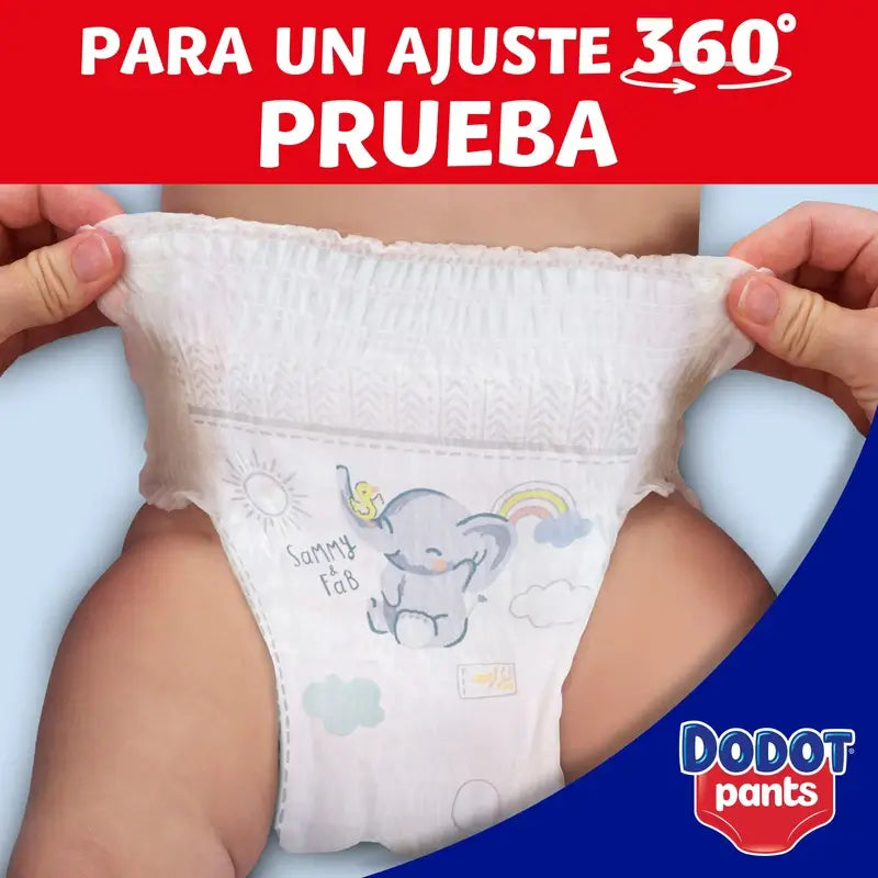 Dodot Baby Dry Size 4 (9-14 Kg), 58 Nappies