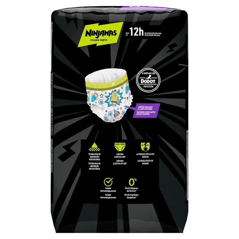 Dodot Ninjamas Size 7 Rocket, 10 Nappies