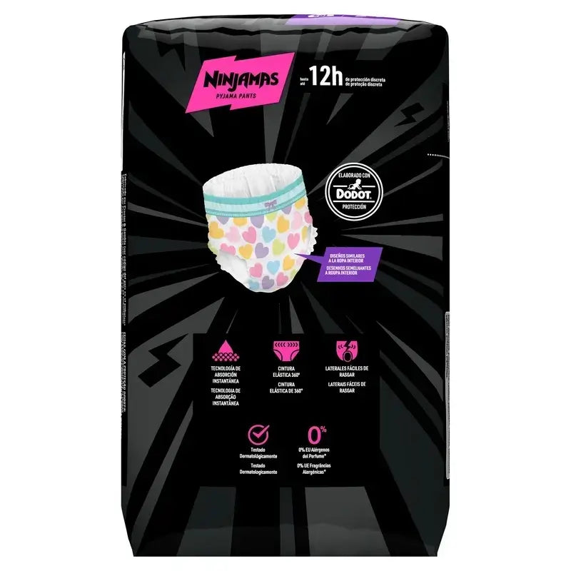 Dodot Ninjamas Size 7 Heart, 2X10 Nappies