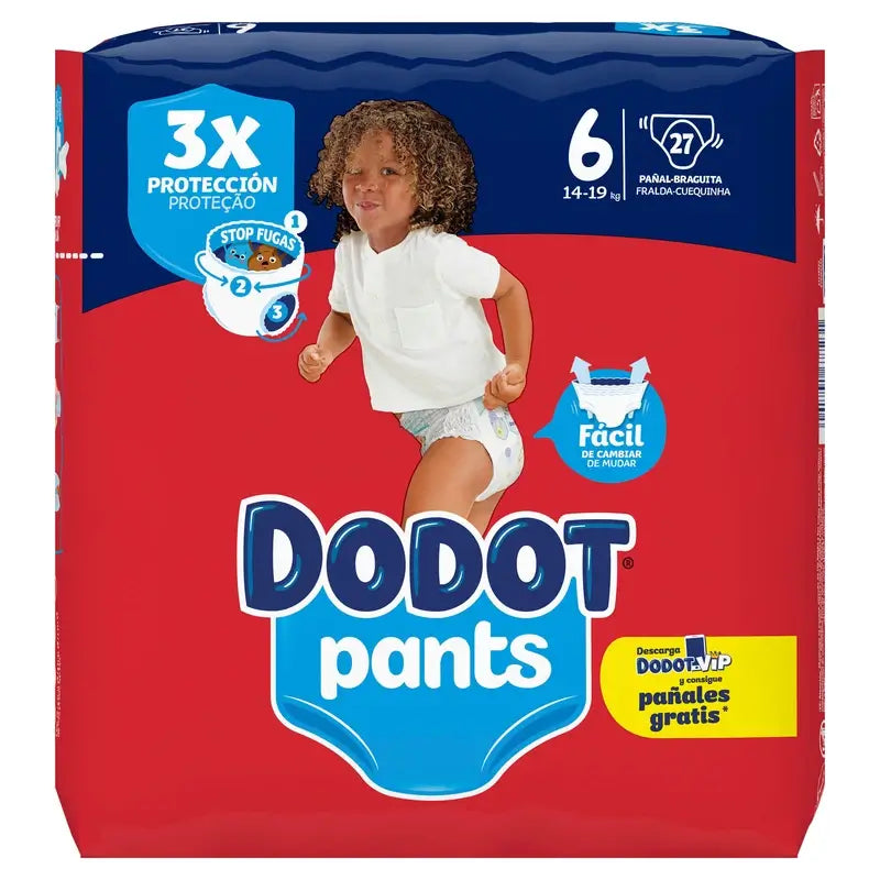 Dodot Pants Diaper Panty Size 6 (+15 Kg), 27 pieces