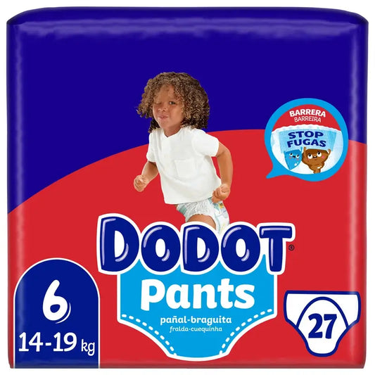 Dodot Pants Panty Size 6 (+15 Kg), 27 Nappies