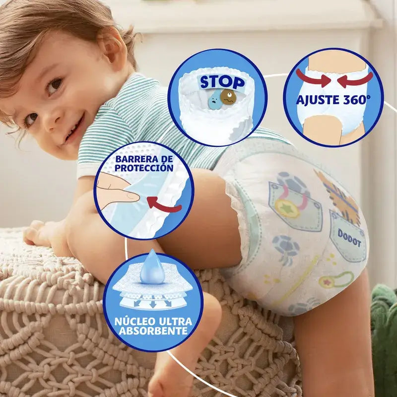 Dodot Pants Panty Size 4, 62 Nappies