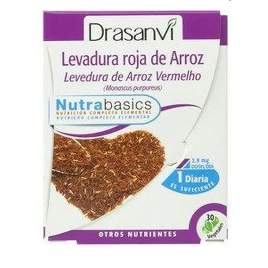 Drasanvi Red Yeast Rice (2,9Mg Monacolin K) Nutrabasic , 30 capsules