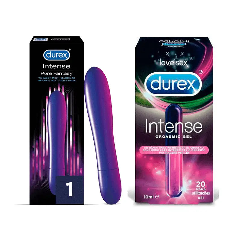 Durex Her + Durex Intense Orgasmic Vibrator, Clitoris Dildo for Women