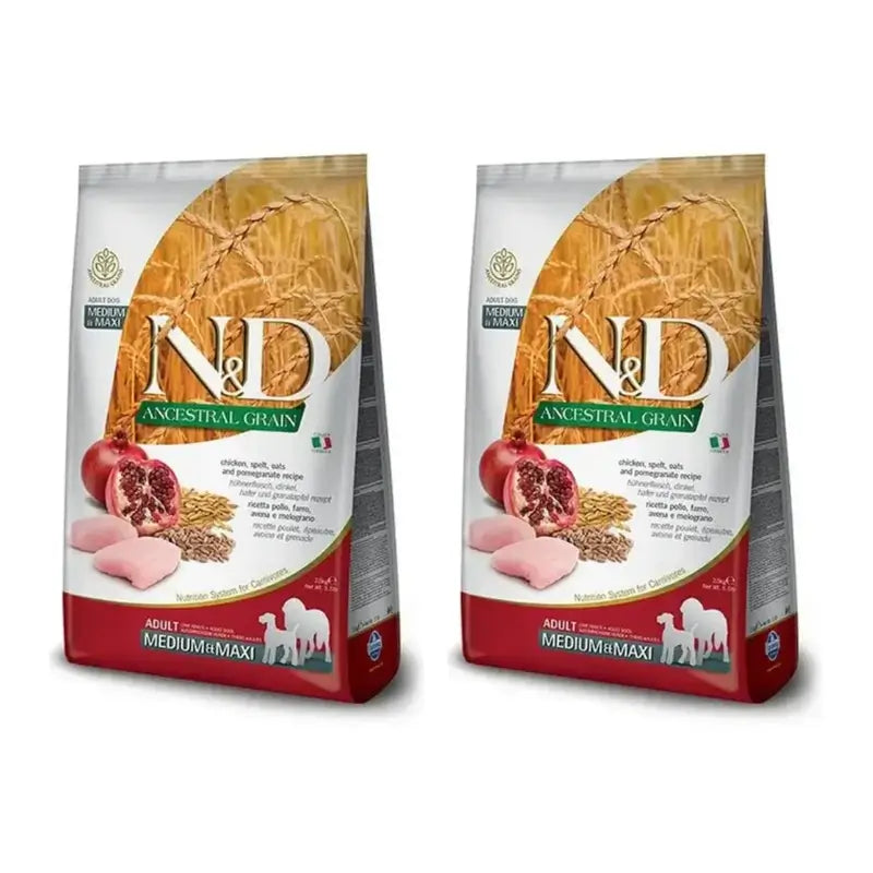 Farmina N&D Dog Ancestral Light Medium Maxi 12Kg, Dog Food, Pack Of 2