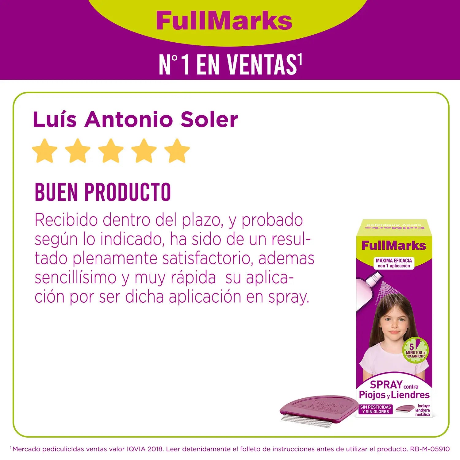 Fullmarks Anti-lice Spray 150 ml