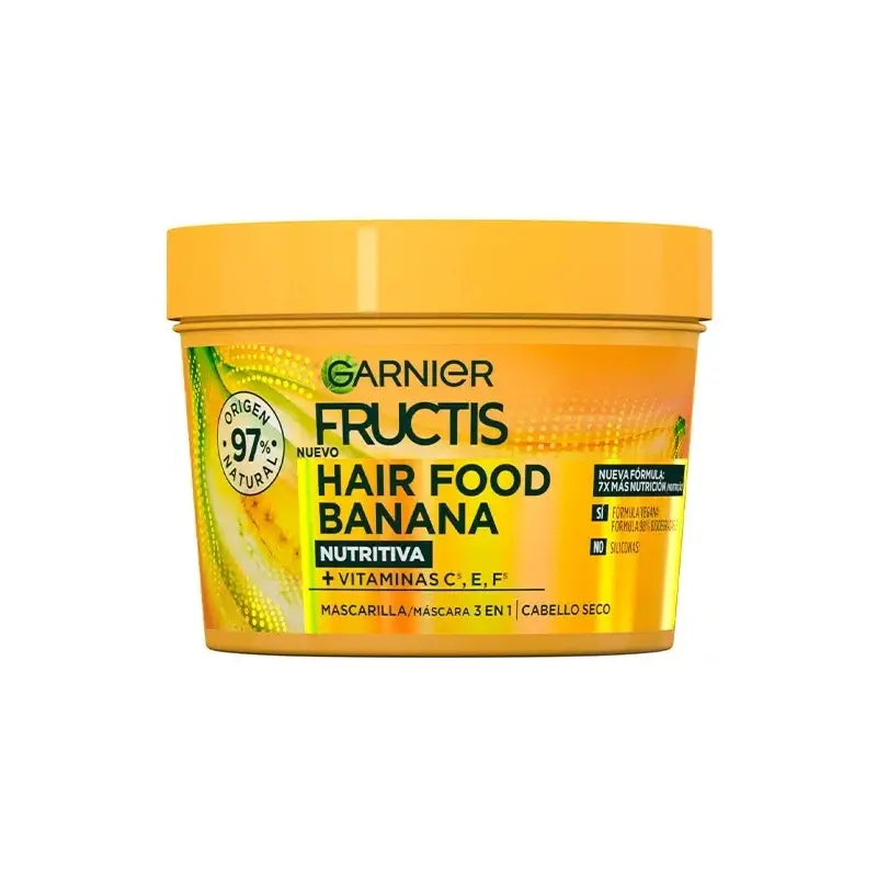 GarnierFructis Hair Food Banana 3 In 1 Nourishing Mask 400ml For Dry Hair