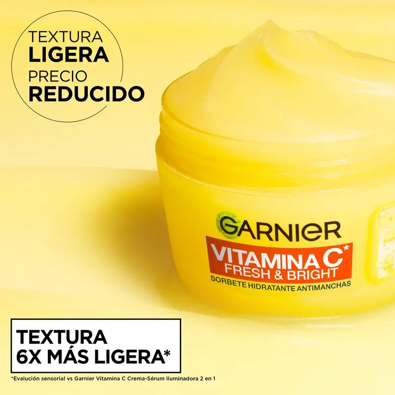 Garnier Vitamin C Fresh & Bright Anti-Blemish Moisturising Sorbet Cream, 85 ml