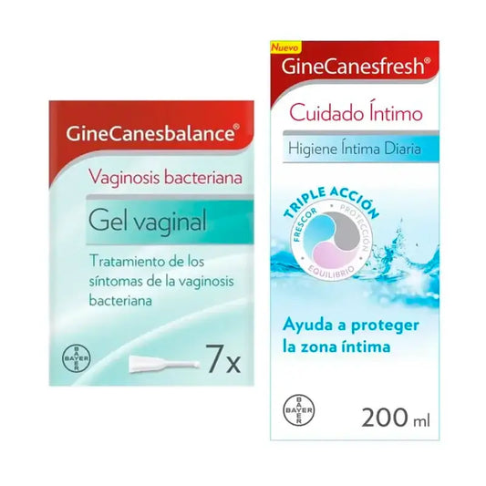 Ginecanes Ginecanesbalance Pack Antibacterial Vaginal Gel + GineCanesfresh Intimate Care Gel, 2 Units