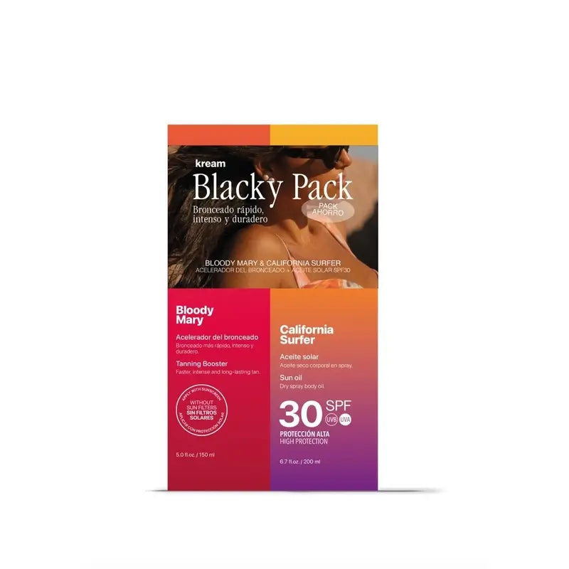 Kream Protector - Accelerator - Blacky Pack - Bloody Mary 150 Ml + California Surfer Spf 30 200 Ml