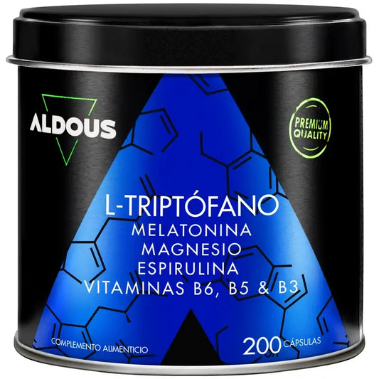 Aldous Labs L-Tryptophan Premium Melatonin 1,78 mg Magnesium, 200 vegetarian capsules