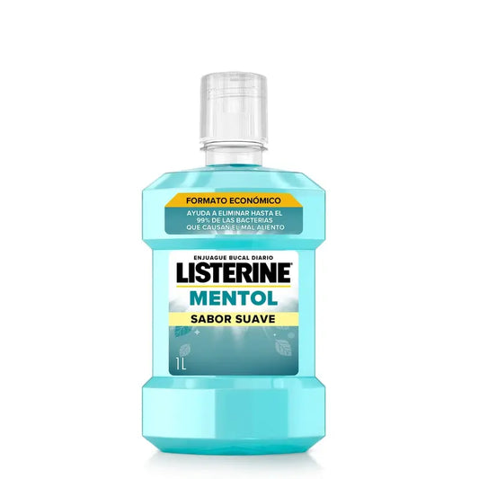 Listerine, Mild Flavour Menthol Mouthwash, 1000 ml