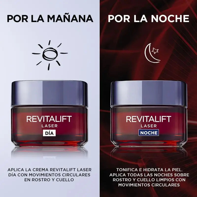 L'Oréal Paris Revitalift Laser, Intensive Anti-Ageing Day Cream with Vitamin C, Pro-Retinol and Hyaluronic Acid, 50ml