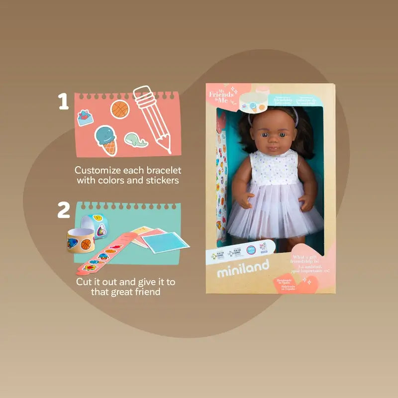 Miniland Doll With Cochlear Implant 38 Cm My Friends & Me