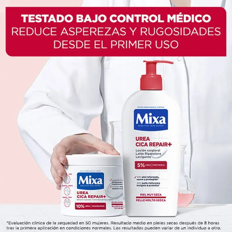 Mixa Urea Cica Repair+ Repair+ Repair Balm for Dry, Rough and Irregular Skin 400Ml