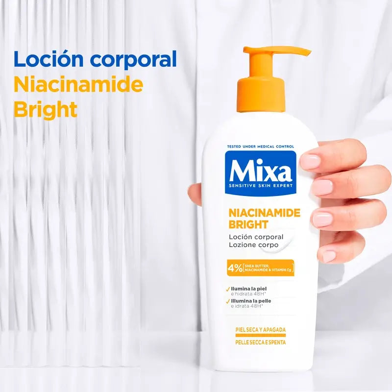 Mixa Niacinamide Bright Body Lotion , 250 ml