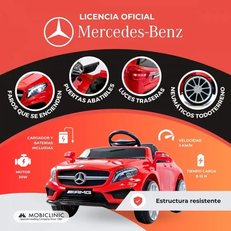 Mobiclinic Electric Car Turbo Red
