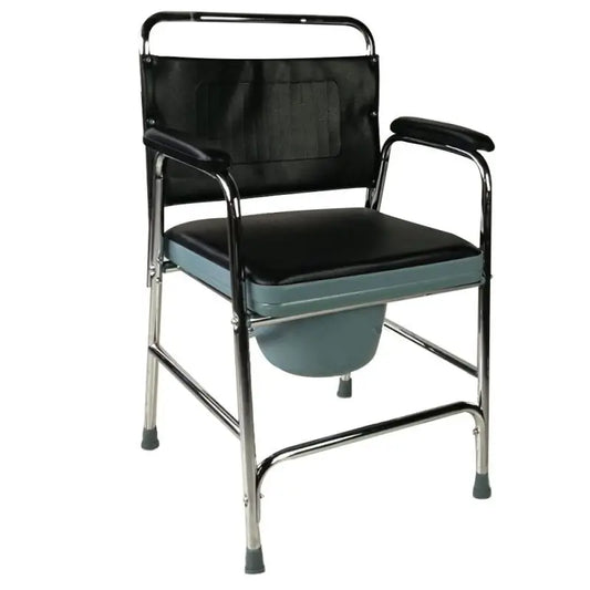 Mobiclinic Grey Toilet Chair With Lid