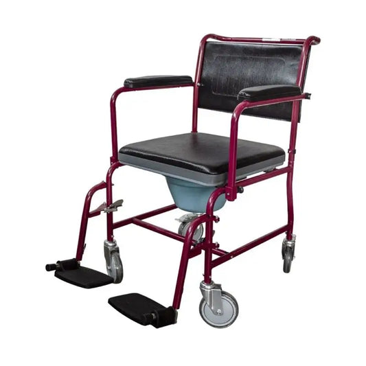 Mobiclinic Toilet Chair red With Lid