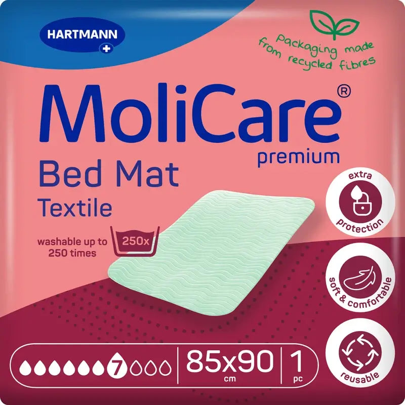 Molicare Premium Washable Textile Soaker Pad 7 Drops 85X90Cm, 1 piece