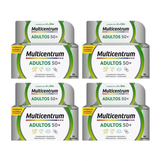 Multicentrum Adults 50+ Multivitamin Food Supplement For Adults 50+ Pack 4 x 90 Tablets