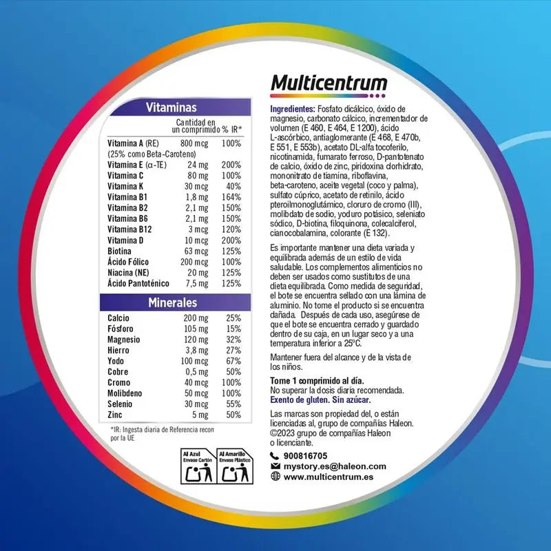 Multicentrum Men's Multivitamin Food Supplement, 30 tablets