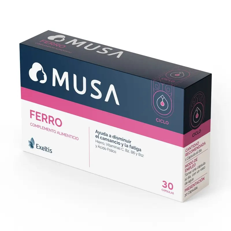 Musa Duplo Ferro Iron Food Supplement , 2 x 30 capsules