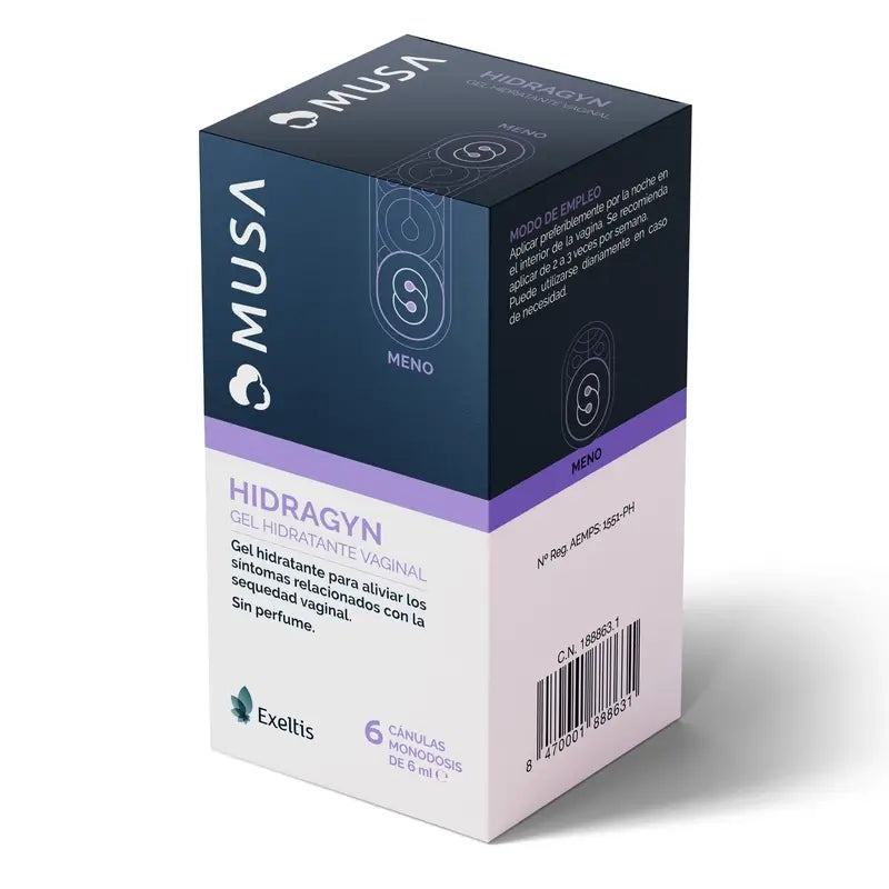 Musa Hydragin Vaginal Moisturiser, 2x6 Cannulas