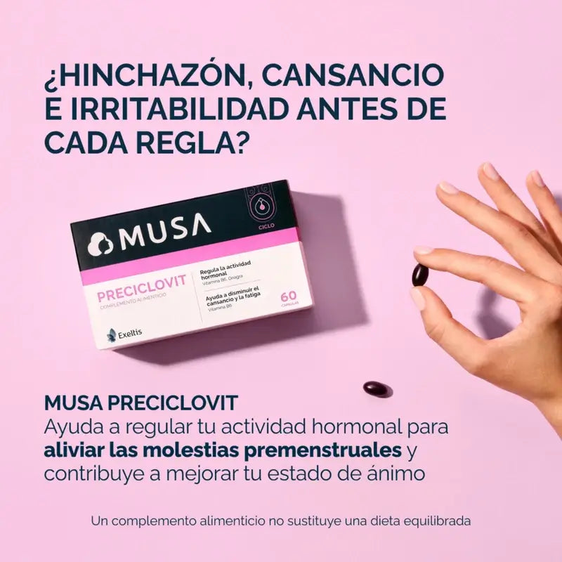 Musa Preciclovit Premenstrual, 60 capsules