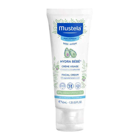 Mustela Hydra Baby Face Cream with Organic Avocado, 40 ml