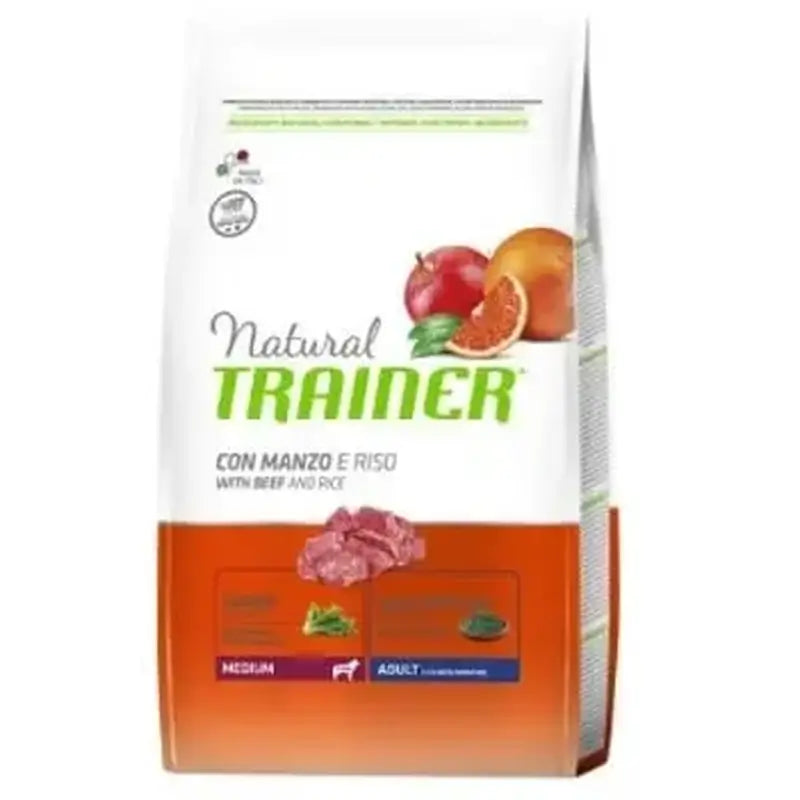 Natural Trainer Canine Adult Medium Beef 12Kg, dog food for dogs