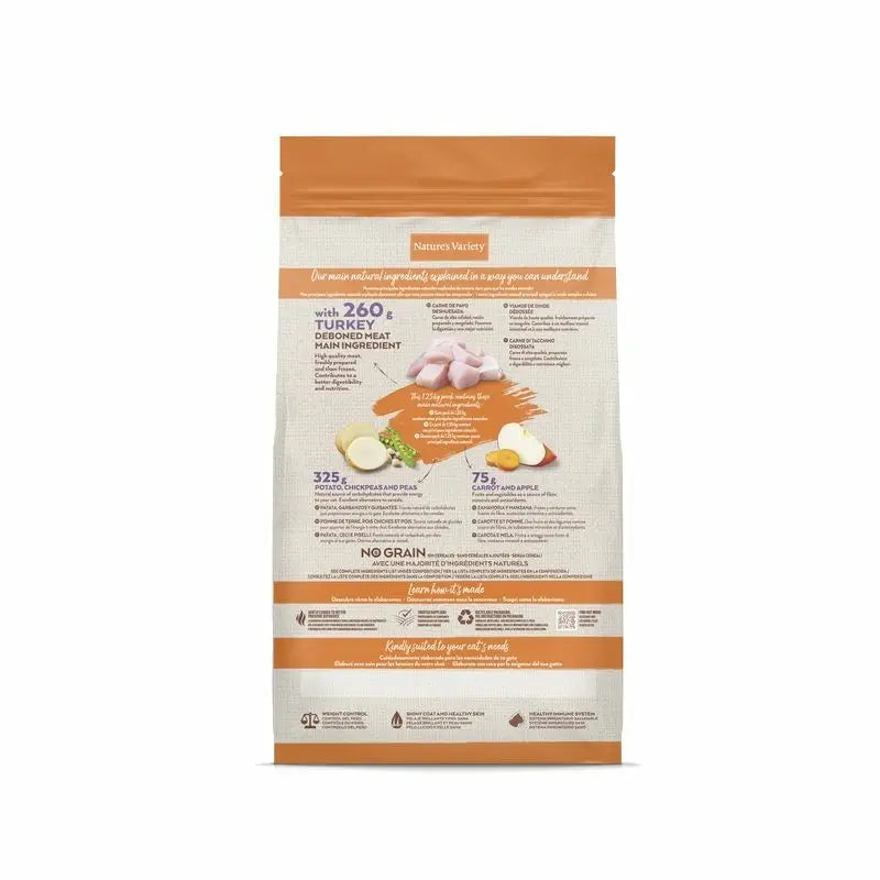 Nature'S Variety Feline Adult Original Sterilised Turkey 1,25Kg, cat food