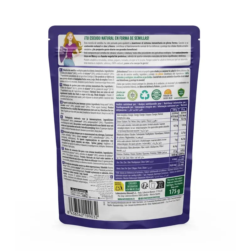 Naturgreen Organic Seeds For Your Immune System, 175 grams