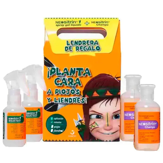 NEOsitrin® Spray + Anti-Lice Shampoo, Pack 2 x 100 ml