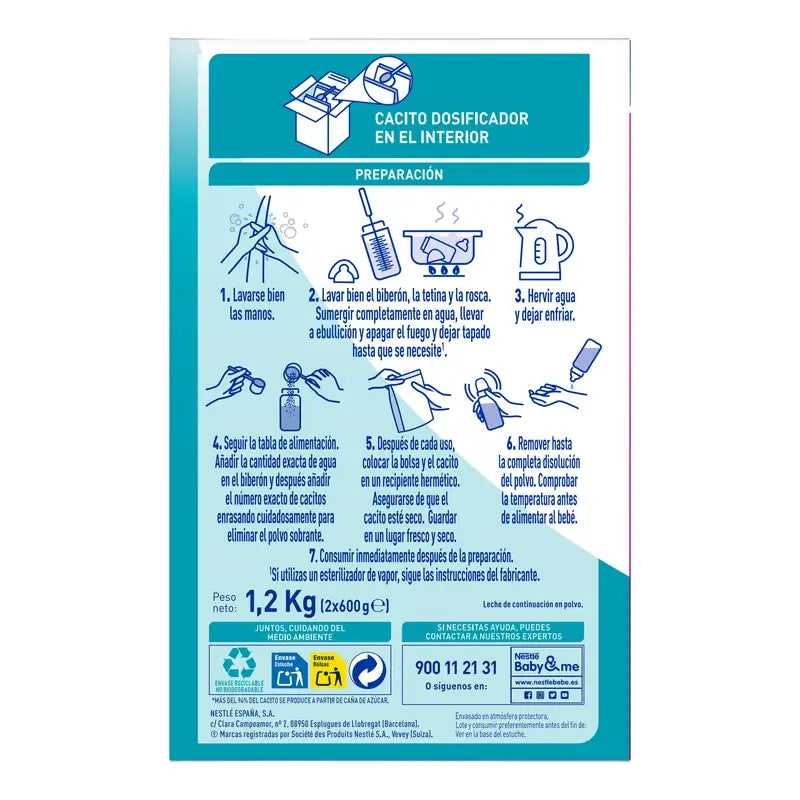 Nestlé Nan Optipro 2 Formula milk, 1200g