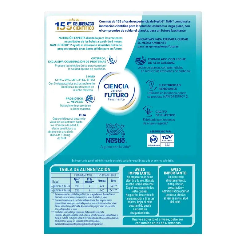 Nestlé Nan Optipro 2 Formula milk, 1200g