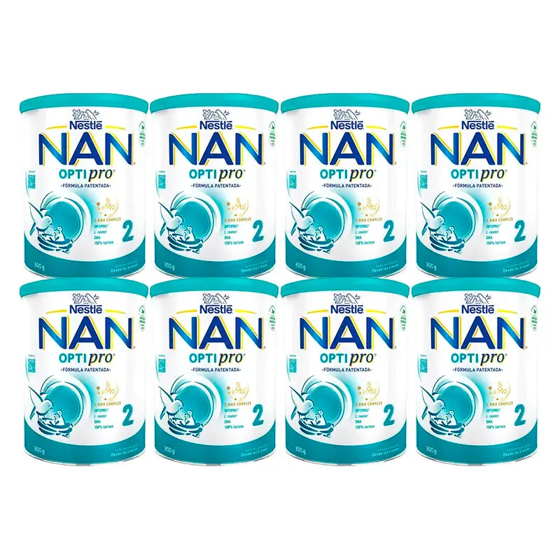 Nestlé Nan Optipro 2 Milk Formula, 8X800 g