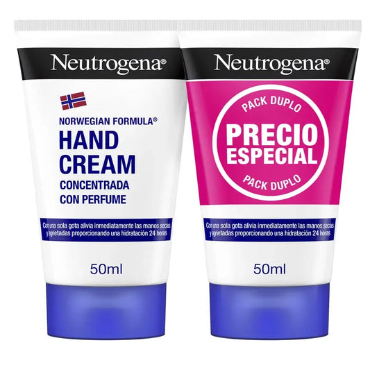 Neutrogena Concentrated Repairing Hand Cream with Fragrance, 2 X 50 ml