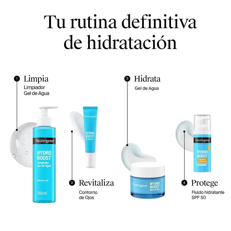 Neutrogena Hydro Boost Water Gel Facial Moisturising Cream, 2X50 Ml