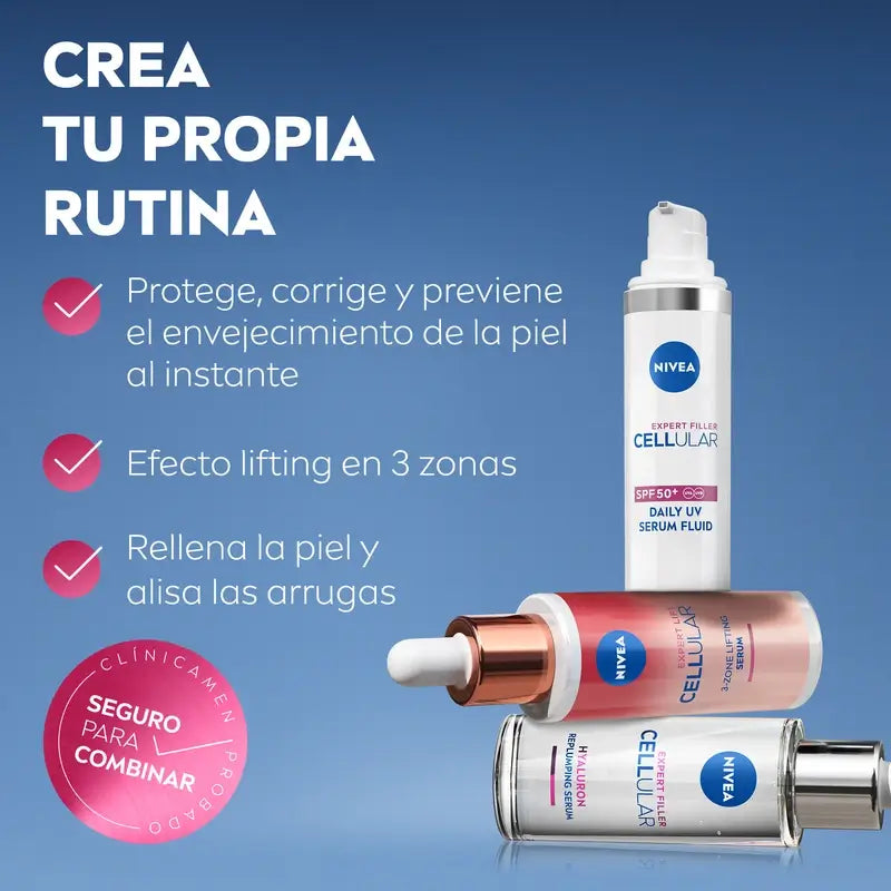 Nivea Hyaluron Cellular Expert Filler Hyaluronic Acid Replenishing Serum 15Ml