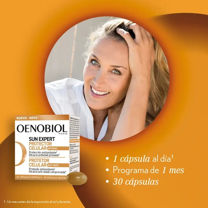 Oenobiol Sun Expert Anti-Ageing Self-Tanner, 30 caps