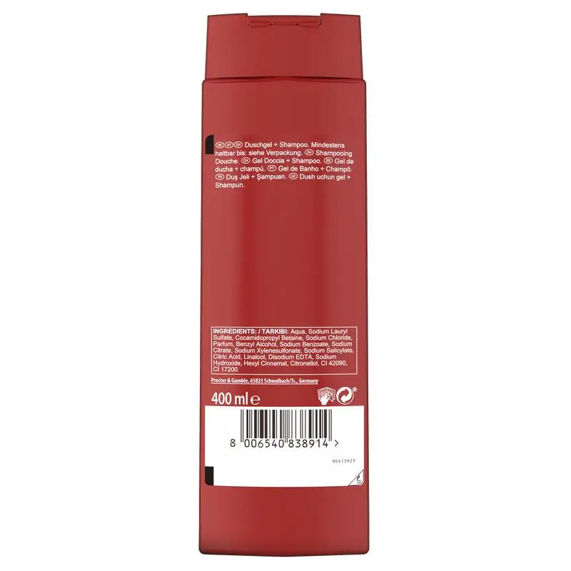 Old Spice Captain 2 In 1 Shower Gel & Shampoo 400Ml