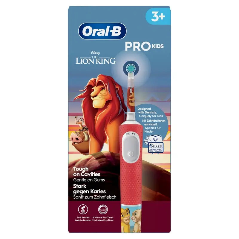 Oral-B Braun Pro Kids The Lion King Electric Toothbrush Designed By Braun